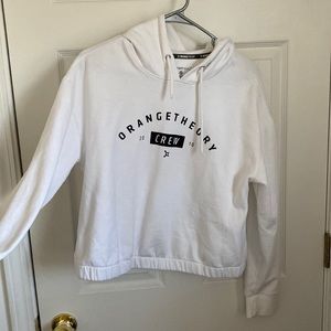 Orangetheory cropped “Crew” hoodie